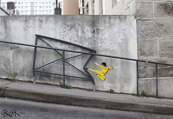 10 niesamowitych street artów
